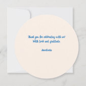 おとぎ話のような手描きのウェディングティーシャワーのカード サンキューカード (裏面)