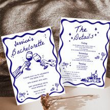 おとぎ話のような手描きのカクテル独身最後のパーティー