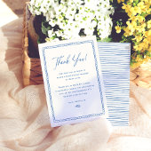 おとぎ話のような手描きレトロフレーム ブライダルシャワー サンキューカード