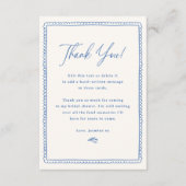 おとぎ話のような手描きレトロフレーム ブライダルシャワー サンキューカード (正面)
