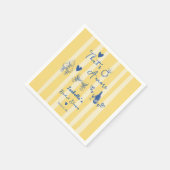 おとぎ話のような手描き That's Amore ブライダルシャワー スタンダードカクテルナプキン (角)