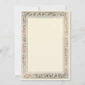 おとぎ話のような淡い黄色のベビーシャワー 招待状 (裏面)