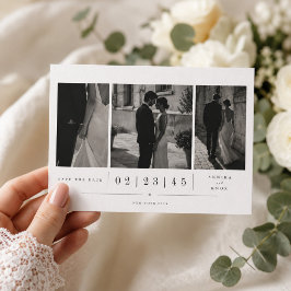 おとぎ話のような結婚式のセーブ・ザ・デート・フォトカード セーブザデート