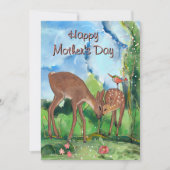 おとぎ話のような鹿の母の日のカード シーズンカード (正面)
