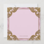 おとぎ話のような ワンス・アポン・ア・タイム 誕生日パーティー 招待状 (裏面)