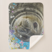 おとぎ話のアシカ海の花 シェルパブランケット (正面)