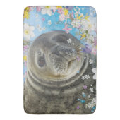 おとぎ話のアシカ海の花 バスマット (正面縦)