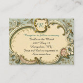 『おとぎ話のアンティーク華美結婚の情報』  エンクロージャーカード (正面)