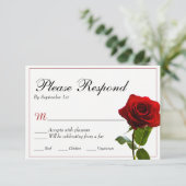 おとぎ話のウェディング招待状 出欠カード (スタンド正面)