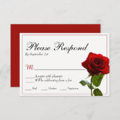 おとぎ話のウェディング招待状 出欠カード (正面/裏面)