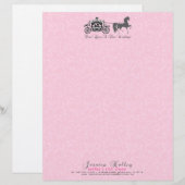 おとぎ話のウェディング 馬と馬車 レターヘッド (正面/裏面)