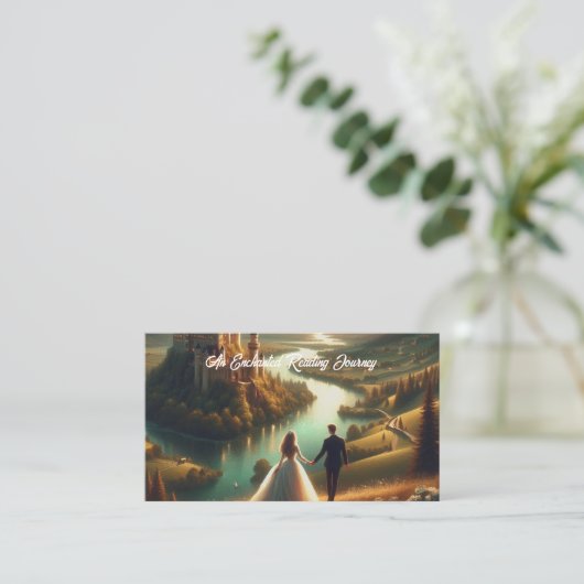 おとぎ話のウォーキング魅惑の風景ブックマーク 名刺 (スタンド正面)