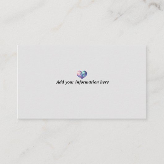 おとぎ話のウォーキング魅惑の風景ブックマーク 名刺 (裏面)