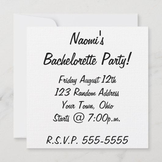 おとぎ話のカエルの王子と王妃 招待状 (裏面)