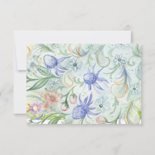 おとぎ話のガーデンウェディング招待状 招待状 (裏面)