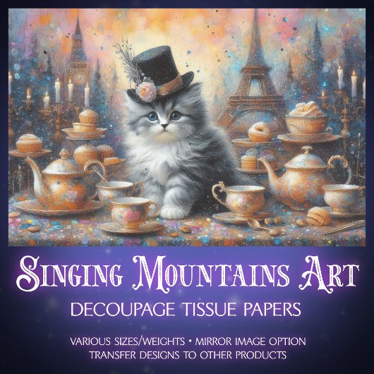 おとぎ話のキッテンヴィンテージティーソーリーデクページ 薄葉紙