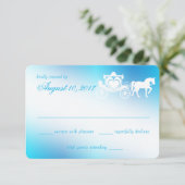 おとぎ話のキャリッジのクジャク青い応答 出欠カード (スタンド正面)