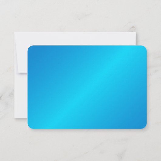 おとぎ話のキャリッジのクジャク青い応答 出欠カード (裏面)