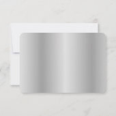 おとぎ話のキャリッジのピーコックシルバー応答 出欠カード (裏面)