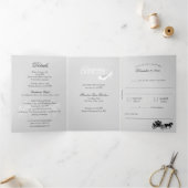 おとぎ話のキャリッジシルバー 三つ折りカード (内部)