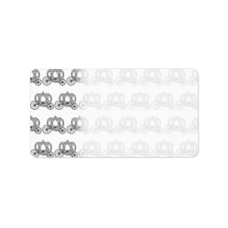 おとぎ話のキャリッジパターン。 ラベル