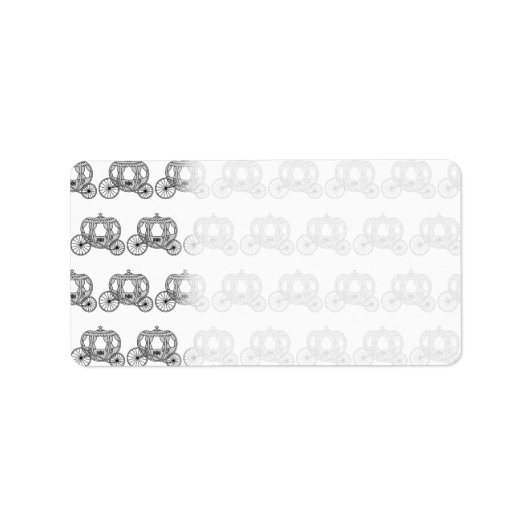 おとぎ話のキャリッジパターン。 ラベル (正面)