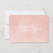 おとぎ話のキャリッジ赤面ピンクの応答カード 出欠カード (裏面)