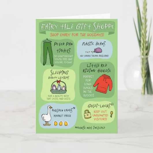 おとぎ話のギフトの専門店 シーズンカード (正面)