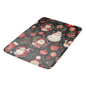 おとぎ話のクリスマスの飾葉り付け、花 バスマット (アングル)