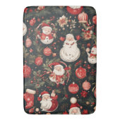 おとぎ話のクリスマスの飾葉り付け、花 バスマット (正面縦)