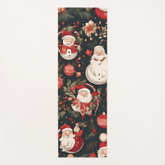 おとぎ話のクリスマスの飾葉り付け、花 ヨガマット (正面)
