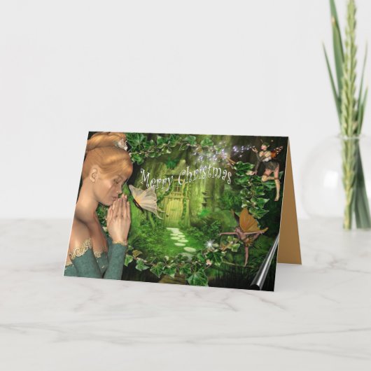 おとぎ話のクリスマス·メッセージ シーズンカード (正面)