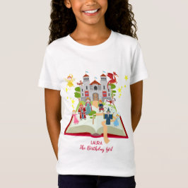 おとぎ話のストーリー 女の子の誕生日パーティー Tシャツ