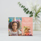 おとぎ話のドアの誕生日写真ありがとうございます ポストカード (スタンド正面)