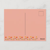 おとぎ話のドアの誕生日写真ありがとうございます ポストカード (裏面)