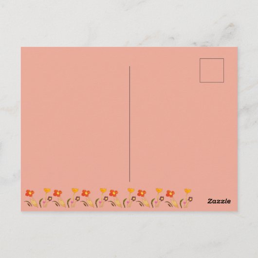 おとぎ話のドアの誕生日写真ありがとうございます ポストカード (裏面)