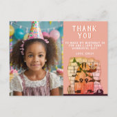 おとぎ話のドア 誕生日 写真 ありがとう ポストカード (正面)