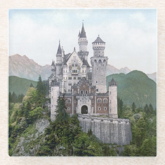 おとぎ話のドイツ城 ガラスコースター (正面)