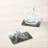 おとぎ話のドイツ城 スクエアペーパーコースター (インサイチュ)