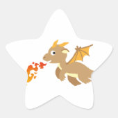 おとぎ話のドラゴンファイア，ハッピーバースデー,パーティー 星シール (正面)