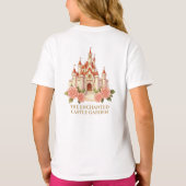 おとぎ話のナイトガールとドラゴンの1歳の誕生日 Tシャツ (裏面)