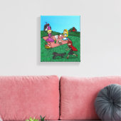 おとぎ話のピクニック キャンバスプリント (インサイチュ (リビング))