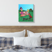 おとぎ話のピクニック キャンバスプリント (インサイチュ (寝室))