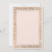 おとぎ話のピ淡い色のンクブライダルシャワー 招待状 (裏面)