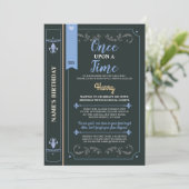 おとぎ話のプリンスの誕生日パーティーの絵本の表紙 招待状 (スタンド正面)