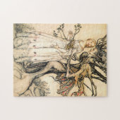 おとぎ話のプリンセスおよび木の小妖精や小人のパズル ジグソーパズル (横)