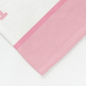 おとぎ話のプリンセスのコーチのパーソナライズなピンクの女の子 フリースブランケット (角)