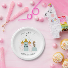 おとぎ話のプリンセスの誕生日パーティーの紙皿 ペーパープレート