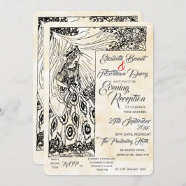 おとぎ話のプリンセスイブニング招待状 招待状