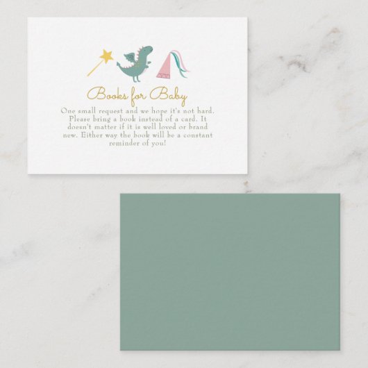 おとぎ話のプリンセス本ベビーエンクロージャカード エンクロージャーカード (正面/裏面)